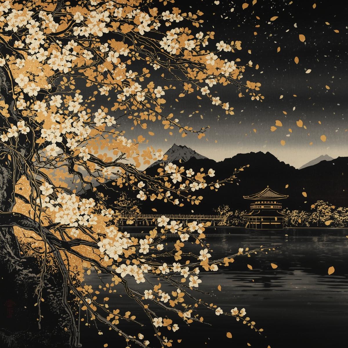 Vela japonesa Hanami