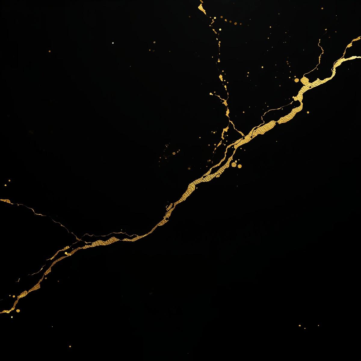Vela japonesa Kintsugi
