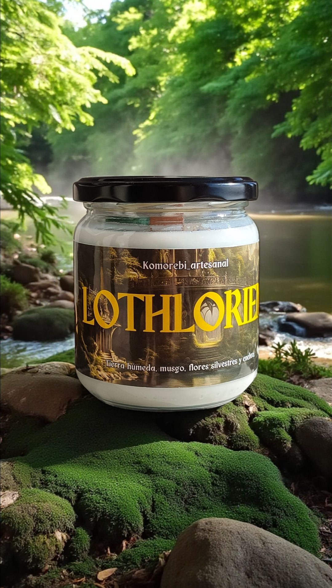 Vela de soja "Lothlórien"
