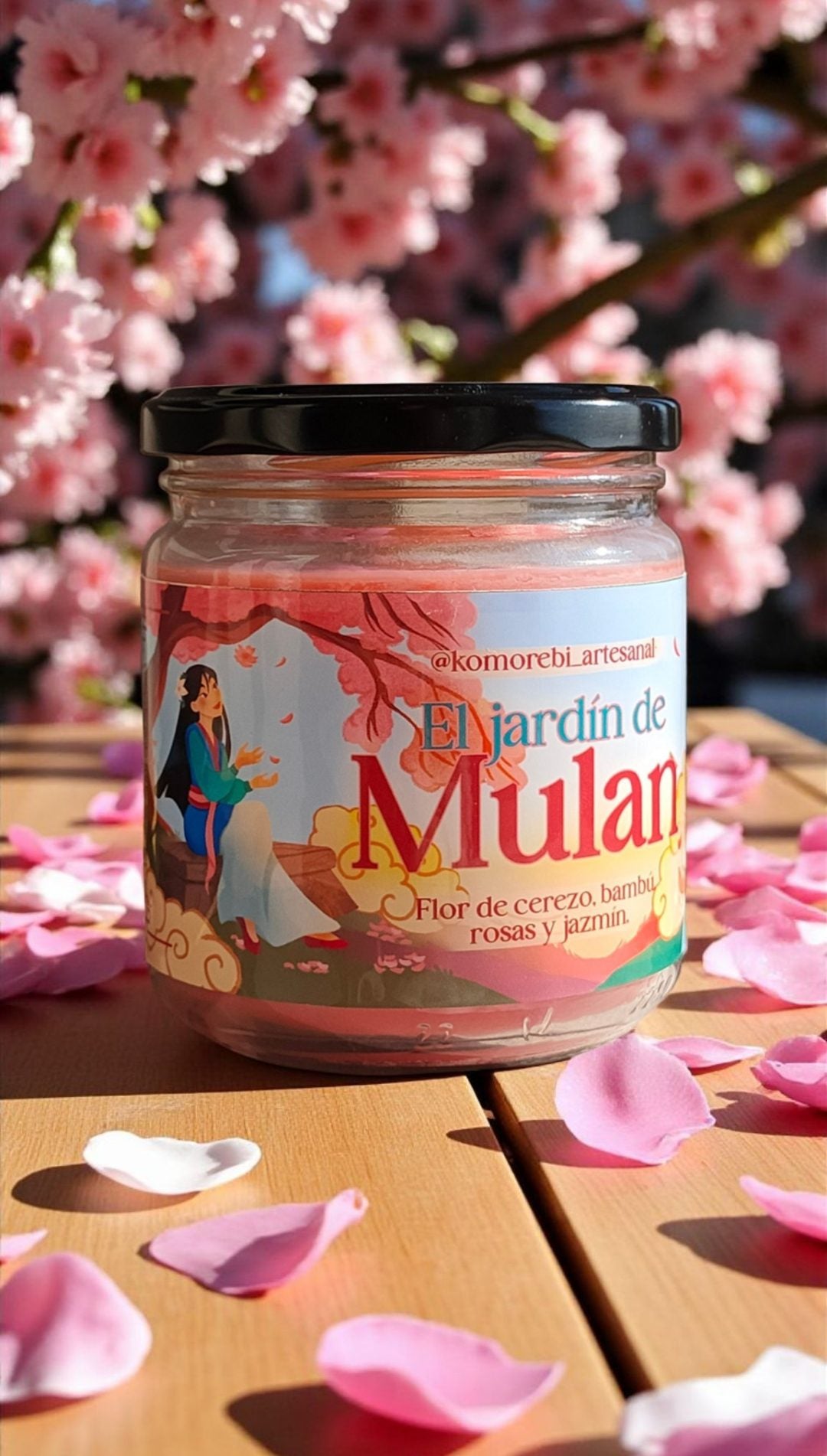 Vela de soja "El jardín de Mulan"