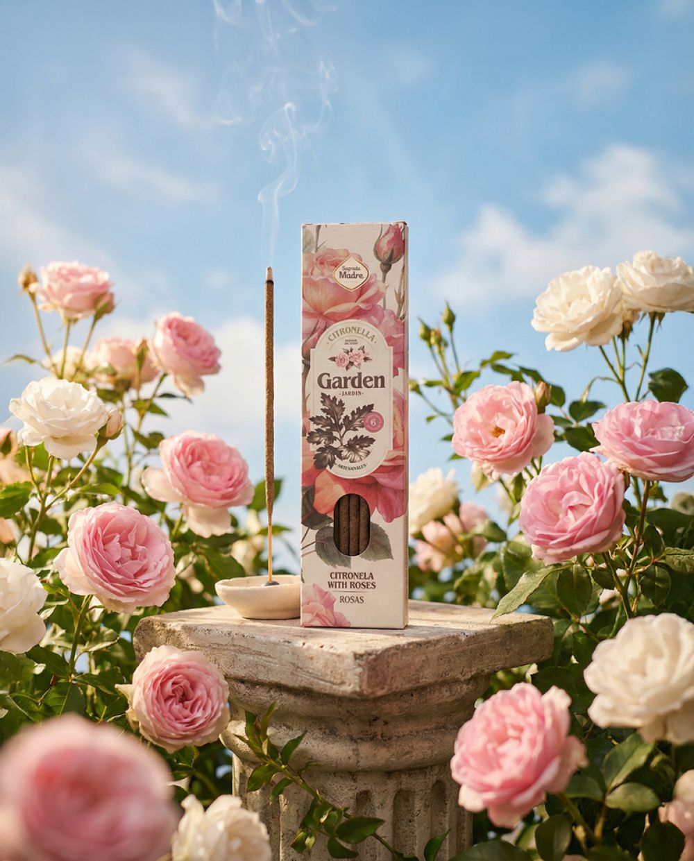 Incienso Garden Citronela y Rosas (Sagrada madre)