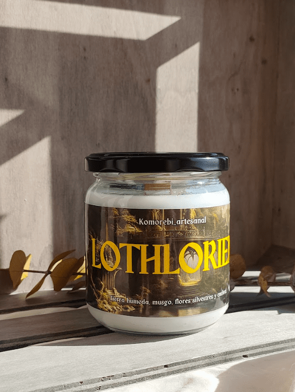 Vela de soja "Lothlórien"
